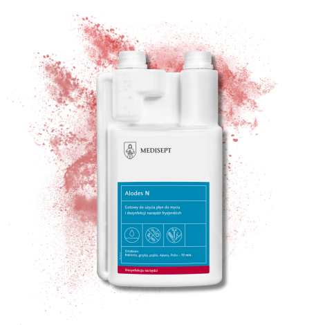 MEDISEPT ALODES N płyn do mycia dezynfekcji narzędzi fryzjerskich 1000 ml - 2