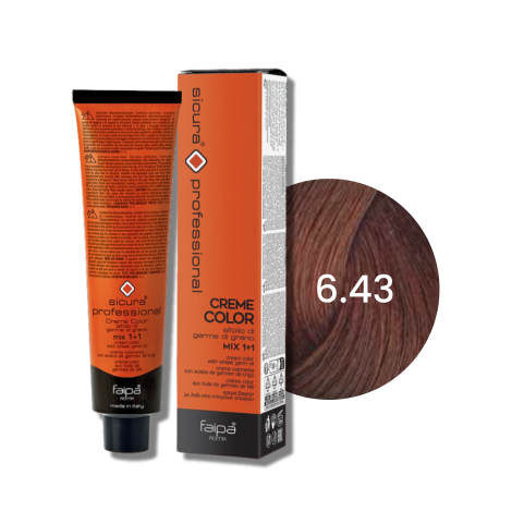 FAIPA ROMA SICURA PROFESSIONAL Creme Color farba do włosów 120 ml | 6.43