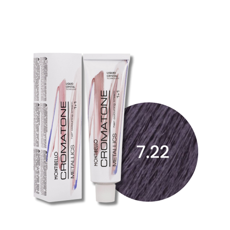 MONTIBELLO CROMATONE METALLICS profesjonalna farba do włosów 60 ml | 7.22