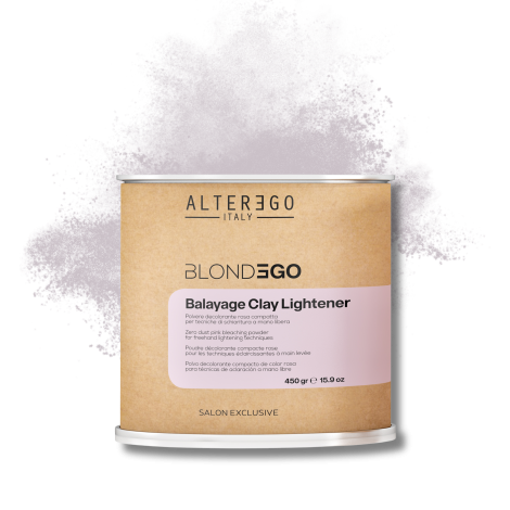 ALTER EGO BLONDEGO Balayage Clay Lightener różowy bezpyłowy proszek 450 g - 2
