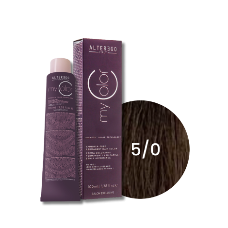 ALTER EGO MY COLOR trwała farba do włosów bez amoniaku 100 ml | 5/0
