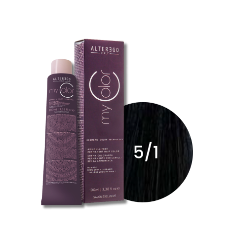 ALTER EGO MY COLOR trwała farba do włosów bez amoniaku 100 ml | 5/1