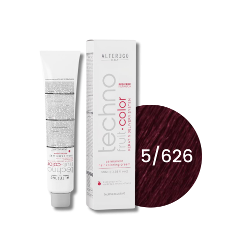 ALTER EGO TECHNOFRUIT trwała farba do włosów z keratyną 100 ml | 5/626