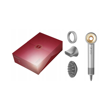 COSHARE HD10E SuperFlow1 PRO suszarka do włosów 1600W + ION | Srebrna - 5