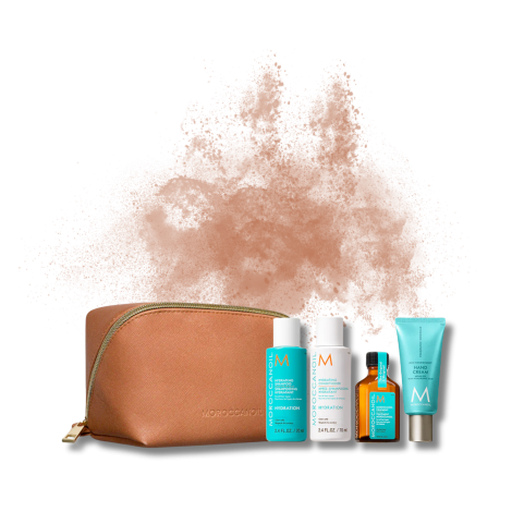 MOROCCANOIL Hydration zestaw podróżny w beżowej kosmetyczce | Nawilżenie - 2