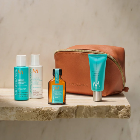 MOROCCANOIL Hydration zestaw podróżny w beżowej kosmetyczce | Nawilżenie - 3
