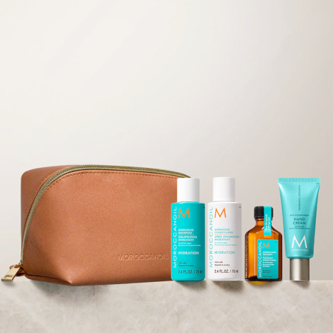 MOROCCANOIL Hydration zestaw podróżny w beżowej kosmetyczce | Nawilżenie - 5