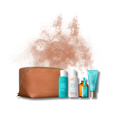 MOROCCANOIL Volume zestaw podróżny w beżowej kosmetyczce | Objętość - 2