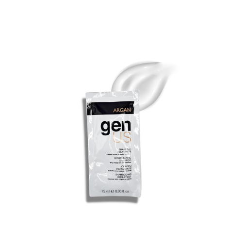 GENUS ARGAN szampon nawilżający do włosów suchych kręconych 15 ml - 2