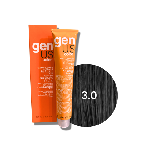 GENUS COLOR krem koloryzujący profesjonalna farba do włosów 100 ml | 3.0