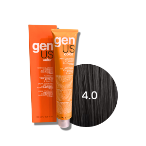 GENUS COLOR krem koloryzujący profesjonalna farba do włosów 100 ml | 4.0