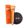 GENUS COLOR krem koloryzujący profesjonalna farba do włosów 100 ml | 4.14 - 2