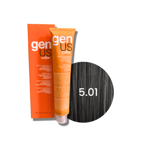GENUS COLOR krem koloryzujący profesjonalna farba do włosów 100 ml | 5.01