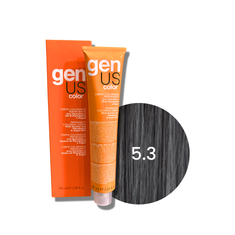 GENUS COLOR krem koloryzujący profesjonalna farba do włosów 100 ml | 5.3