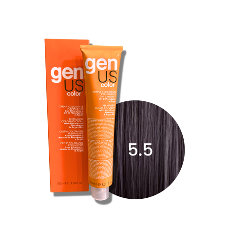 GENUS COLOR krem koloryzujący profesjonalna farba do włosów 100 ml | 5.5