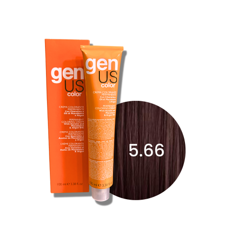 GENUS COLOR krem koloryzujący profesjonalna farba do włosów 100 ml | 5.66