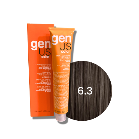GENUS COLOR krem koloryzujący profesjonalna farba do włosów 100 ml | 6.3