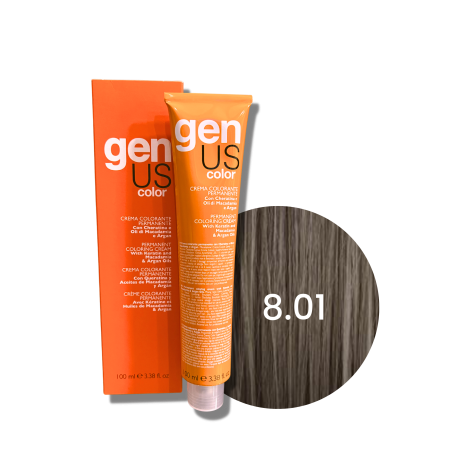 GENUS COLOR krem koloryzujący profesjonalna farba do włosów 100 ml | 8.01