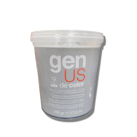 GENUS DE COLOR 9 Tones Blue Bleaching Powder rozjaśniacz 9 tonów 500 g