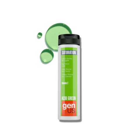 GENUS SATURATION toner koloryzujący w żelu bez amoniaku 150 ml | Acid Green - 2
