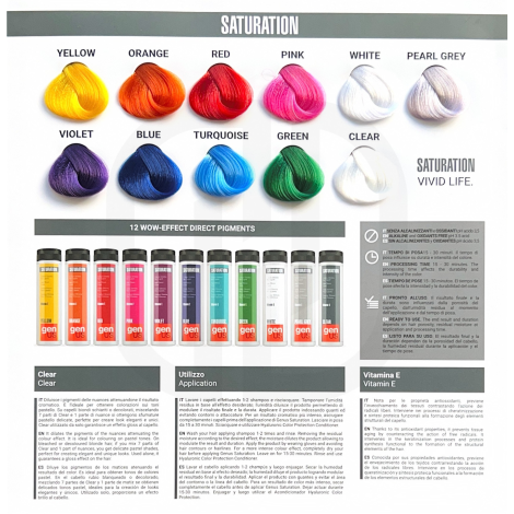 GENUS SATURATION toner koloryzujący w żelu bez amoniaku 150 ml | Pink - 5