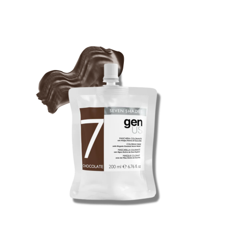 GENUS SEVEN SHADES maska koloryzująca z wodą organiczną 200 ml | Chocolate - 2