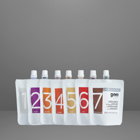 GENUS SEVEN SHADES maska koloryzująca z wodą organiczną 200 ml | Copper - 6