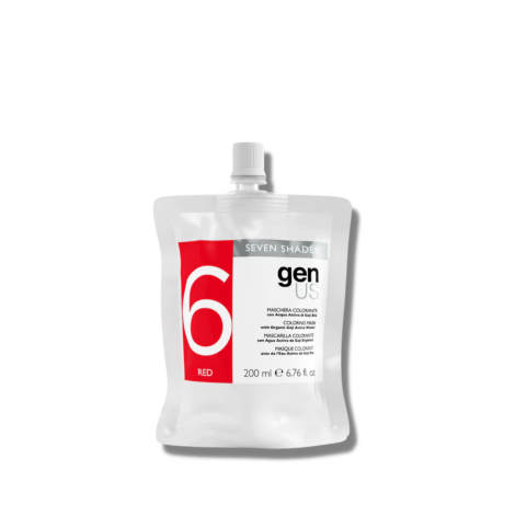 GENUS SEVEN SHADES maska koloryzująca z wodą organiczną 200 ml | Red