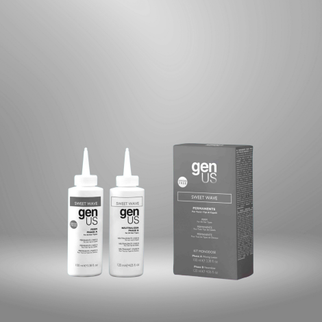 GENUS SWEET WAVE zestaw do trwałej ondulacji | lotion A 100 ml + B 120 ml - 3