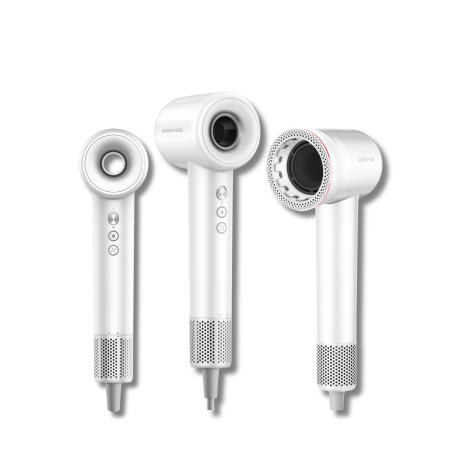 COSHARE HD10E SuperFlow1 PRO suszarka do włosów 1600W + ION | Biała - 3