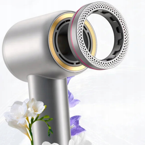 COSHARE HD10E SuperFlow1 PRO suszarka do włosów 1600W + ION | Srebrna - 4