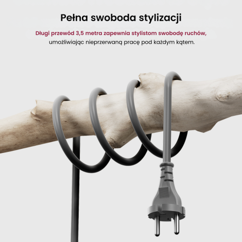 COSHARE HD10EP PROFESSIONAL Profesjonalna suszarka do włosów 1800W | Czarna - 8