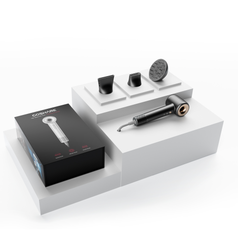 COSHARE HD10EP PROFESSIONAL Profesjonalna suszarka do włosów 1800W | Czarna - 3