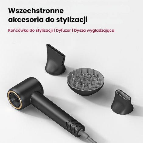 COSHARE HD10EP PROFESSIONAL Profesjonalna suszarka do włosów 1800W | Czarna - 9