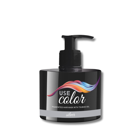 PROFIS USE COLOR odżywcza maska koloryzująca pigment 300 ml | Silver