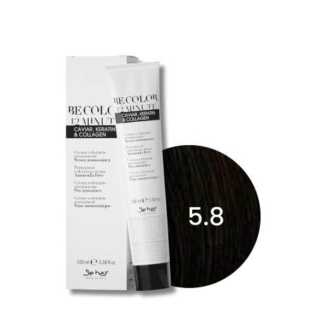 BE HAIR BE COLOR 12 MINUTE farba do włosów bez amoniaku 100 ml | 5.8
