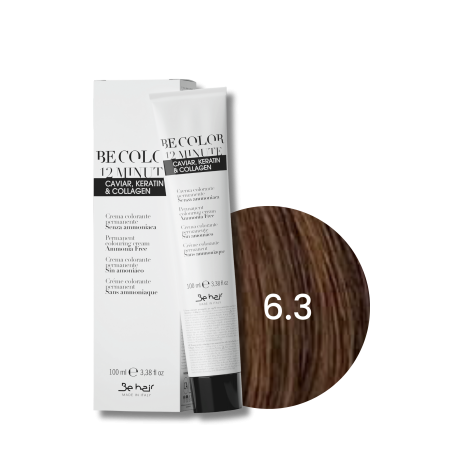 BE HAIR BE COLOR 12 MINUTE farba do włosów bez amoniaku 100 ml | 6.3