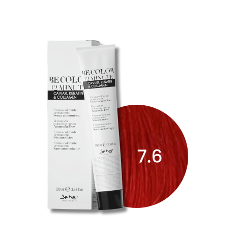 BE HAIR BE COLOR 12 MINUTE farba do włosów bez amoniaku 100 ml | 7.6