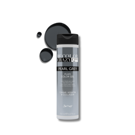 BE HAIR BE COLOR CRAZY bezpośrednia żelowa farba toner 150 ml | Pearl Grey - 2