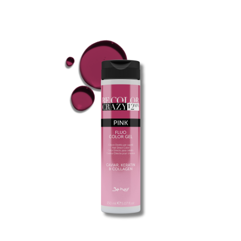 BE HAIR BE COLOR CRAZY bezpośrednia żelowa farba toner 150 ml | Pink - 2