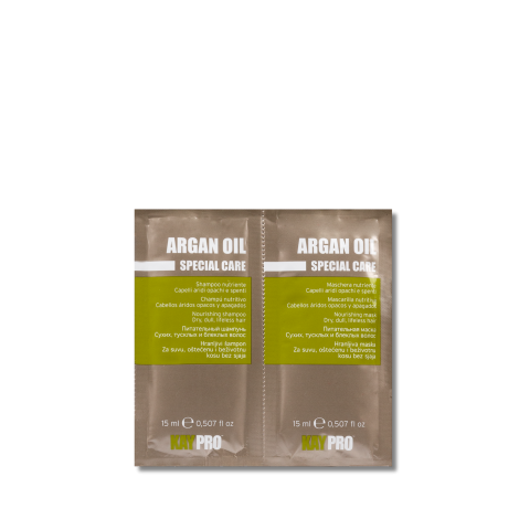 KAYPRO ARGAN OIL zestaw odżywczy z arganem | szampon 15 ml + maska 15 ml