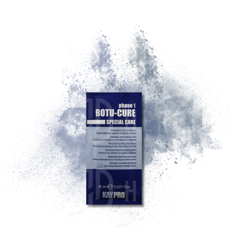 KAYPRO BOTU-CURE faza 1 szampon odbudowujący do włosów zniszczonych 15 ml - 2
