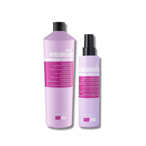 KAYPRO HYALURONIC zestaw na objętość | szampon 1000 ml + spray 200 ml