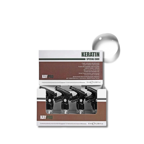 KAYPRO KERATIN Filler kuracja regenerująca do włosów w ampułkach 12 x 10 ml - 2