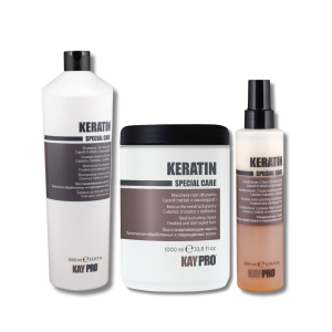KAYPRO KERATIN zestaw | szampon 1000 ml + maska 1000 ml + spray 200 ml