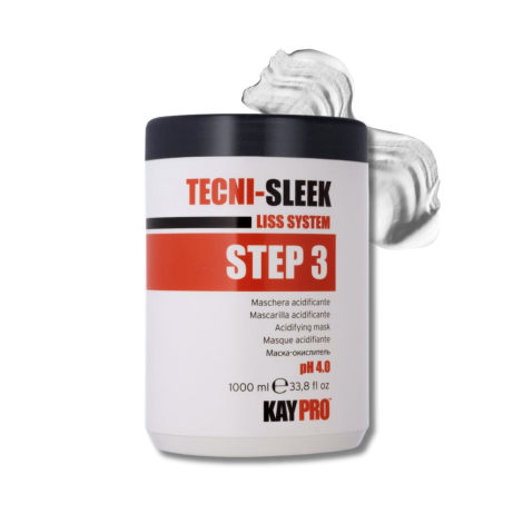 KAYPRO TECNI-SLEEK 3 maska zakwaszająca utleniająca do włosów 1000 ml - 2