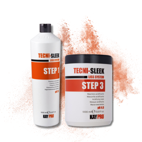 KAYPRO TECNI-SLEEK zestaw | szampon 1000 ml + maska 1000 ml - 2