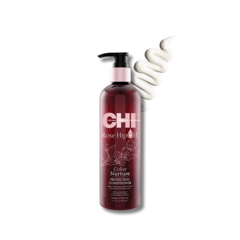 FAROUK CHI ROSE HIP OIL odżywka ochronna do włosów farbowanych 340 ml - 2