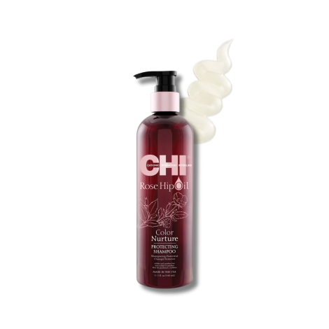 FAROUK CHI ROSE HIP OIL szampon ochronny do włosów farbowanych 340 ml - 2