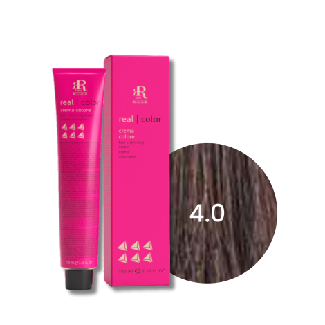RR LINE REAL COLOR profesjonalna farba do włosów w kremie 100 ml | 4.0